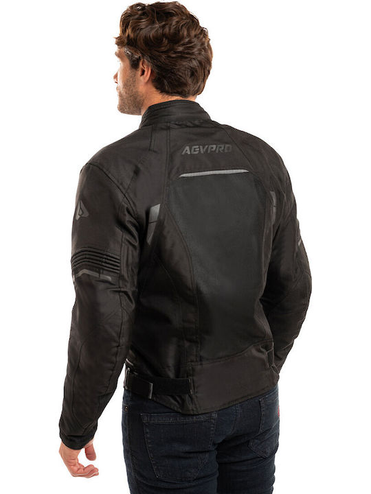 AGVpro GTX Men's Motorcycle Jacket 4 Seasons Waterproof Black/Fluo-Yellow