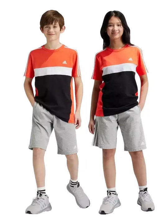 Sportliche Kinder-Shorts/Bermudas Essentials 3-Stripes Gray