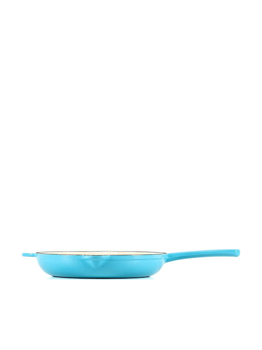 Lätt Home Azur Gusseisen Pfanne mit Emaille Innenbeschichtung 22cm