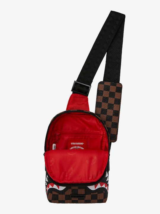 Sprayground Big City Emboss Geantă Pentru Piept Maro B8237