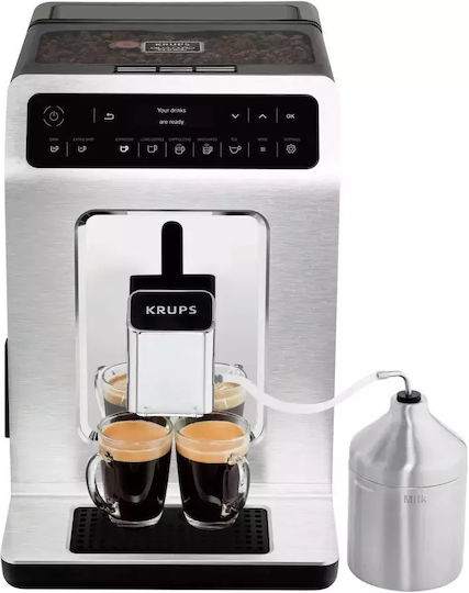 Krups Espressoare Automat Putere 1450W Presiune 15bar cu Râșniță Argintiu EA891C10