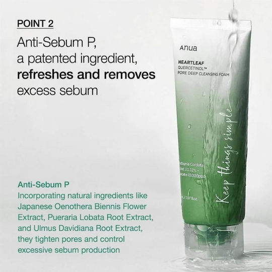 Anua Heartleaf Foam Cleansing Face for Acne-Prone Skin 150ml