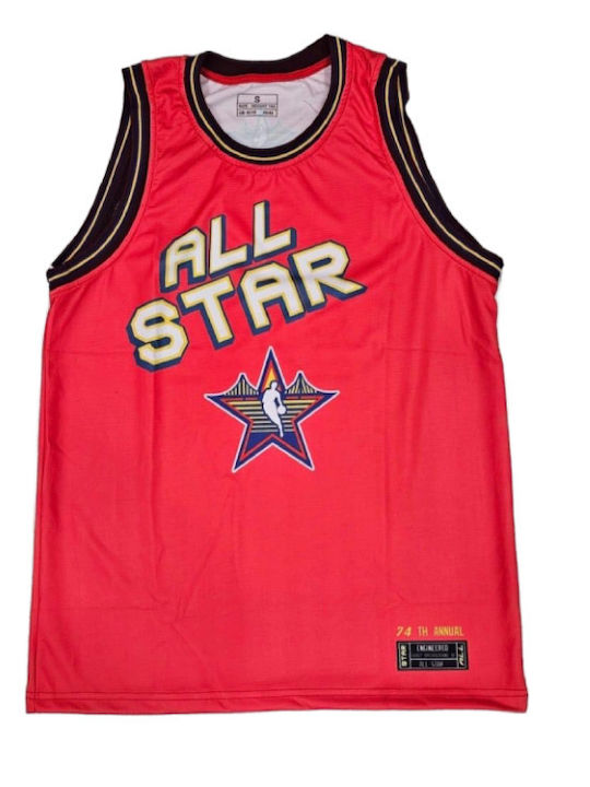 Balón De Oro Unisex Kinder Basketball Jersey Antetokounmpo All Star Game 2025 Rotes