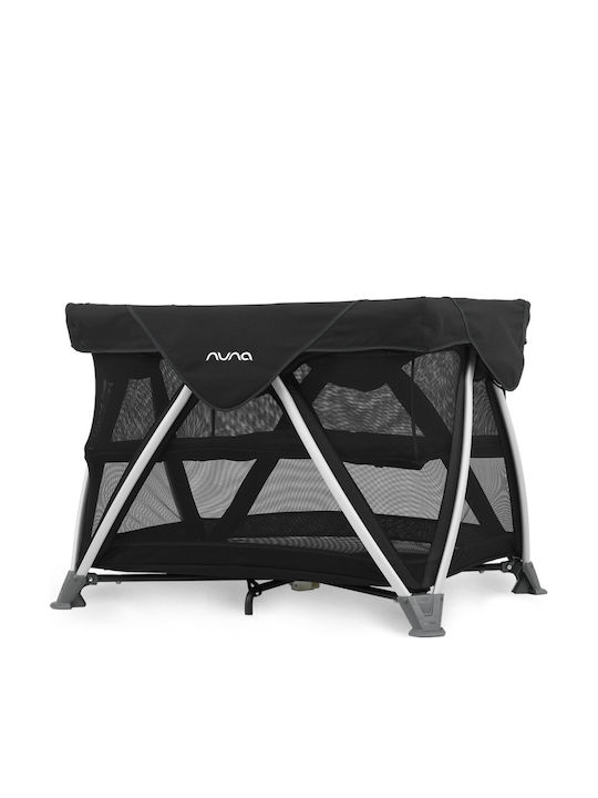 Nuna Sena Aire Loc de joacă 2 Nivele cu Saltea Negru 105.6x77cm