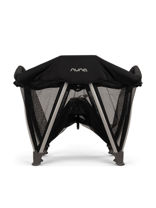 Nuna Sena Aire Loc de joacă 2 Nivele cu Saltea Negru 105.6x77cm