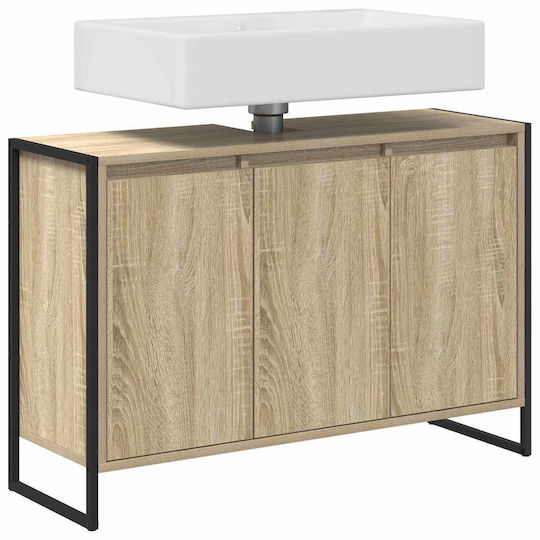 vidaXL Waschtisch ohne Waschbecken L90xB30xH60cm Sonoma