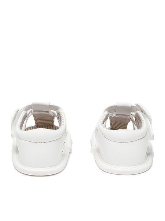 Mayoral Soft-Sole Baby Sandals White