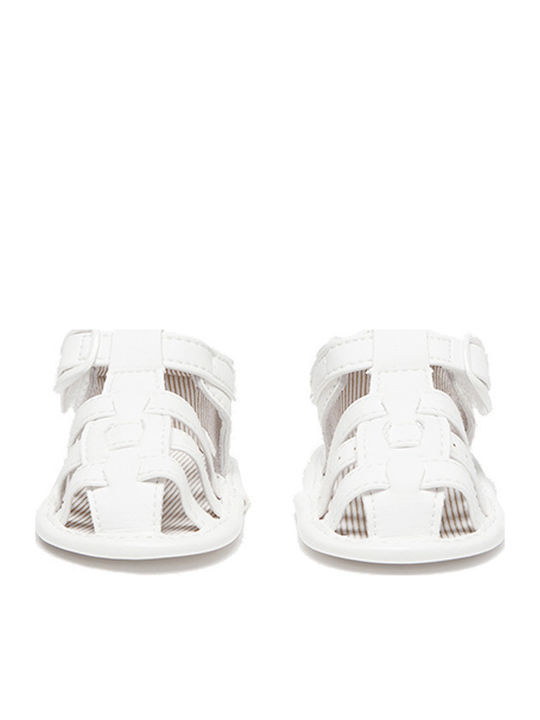 Mayoral Soft-Sole Baby Sandals White