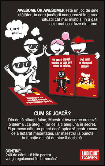 Joc de Societate Awesome or Awesomer pentru 4-8 Jucători 18+ Ani Ludicus Games