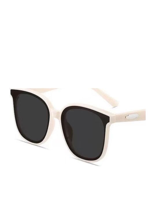 King Unisex Sunglasses with White Frame with Polarized Lens SUNKI345-SN001