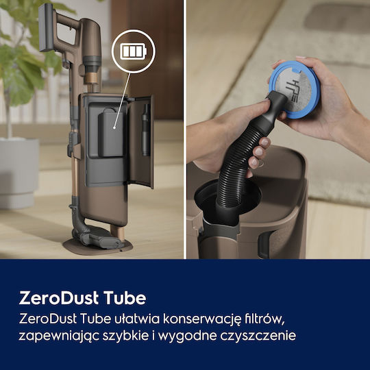 Electrolux EP83HB25WU Επαναφορτιζόμενη Σκούπα Stick 25.2V Καφέ