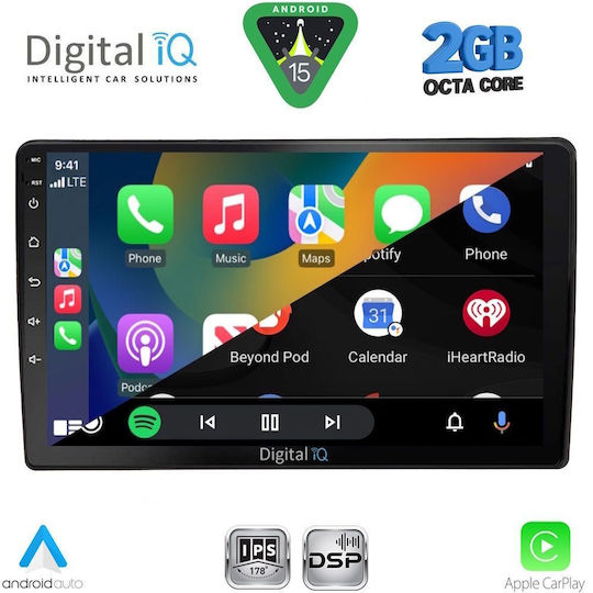 Digital IQ Ηχοσύστημα Αυτοκινήτου για Audi A4 2008-2015 (Bluetooth/USB/WiFi/GPS/Apple-Carplay/Android-Auto) με Οθόνη Αφής 10"