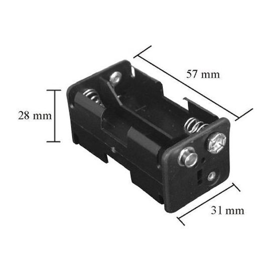 Battery Holder 4x Aa 9v Connector Plug