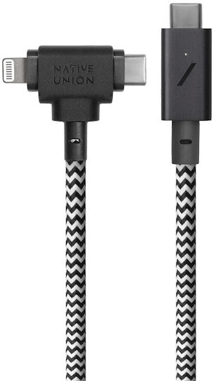 Native Union Regular la Cablu Lightning 60W Negru 2.4m