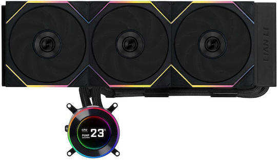 Lian Li Hydroshift II LCD-C 360CL Охлаждане AIO CPU с 3 вентилатора 120mm и RGB осветление