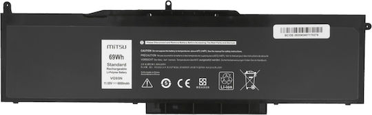Mitsu Batterie Dell Breitengrad 15 5580 Präzision 3520 3530