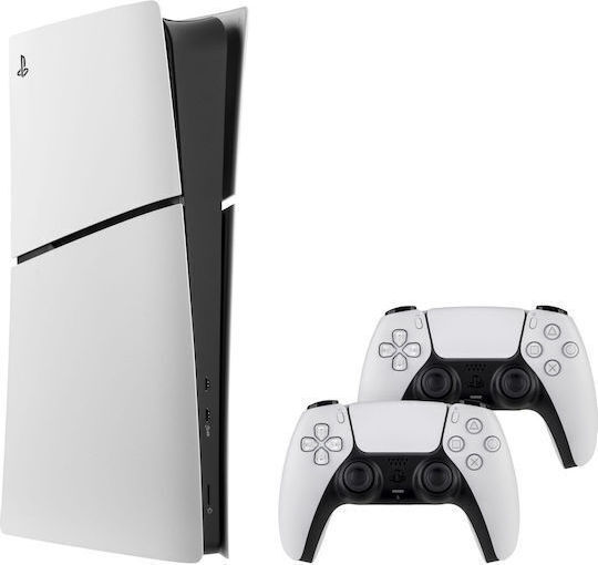Sony PlayStation 5 Slim Digital 825GB με 2o DualSense (Official Bundle)