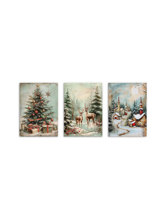 Christmas Posters Gold Frame Living Room Bedroom Christmas Images