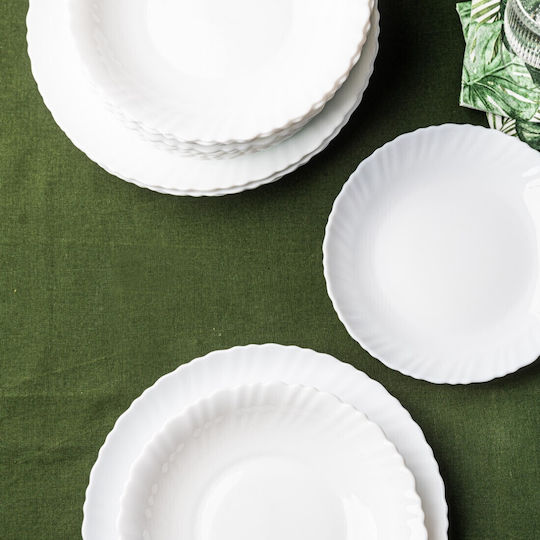 KING Hoff White Porcelain Dinnerware Set 18pcs