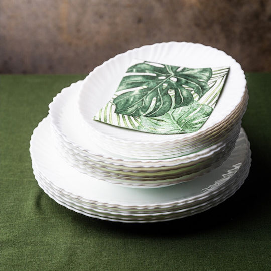KING Hoff White Porcelain Dinnerware Set 18pcs