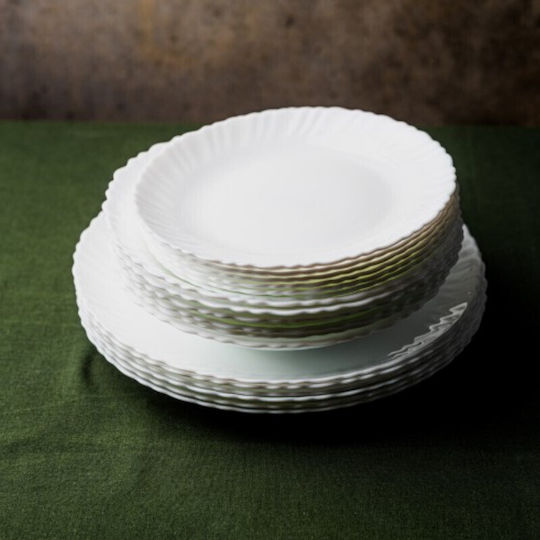 KING Hoff White Porcelain Dinnerware Set 18pcs