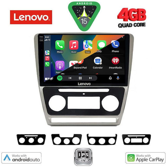 Lenovo Автомобилна Аудио Система (Блутут/USB/WiFi/GPS/Apple-Carplay/Android-Auto) с Тъчскрийн 10"