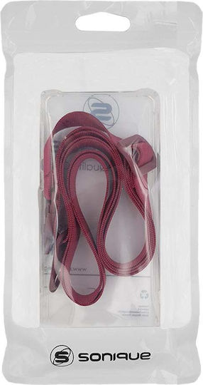 Калъф Силиконов Strap Sonique Armor Clear Motorla Edge 60 Fusion 5g Бордо