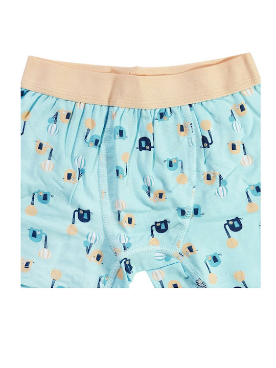Defne Baby Cute Elephants Kids' Boxer Light Blue