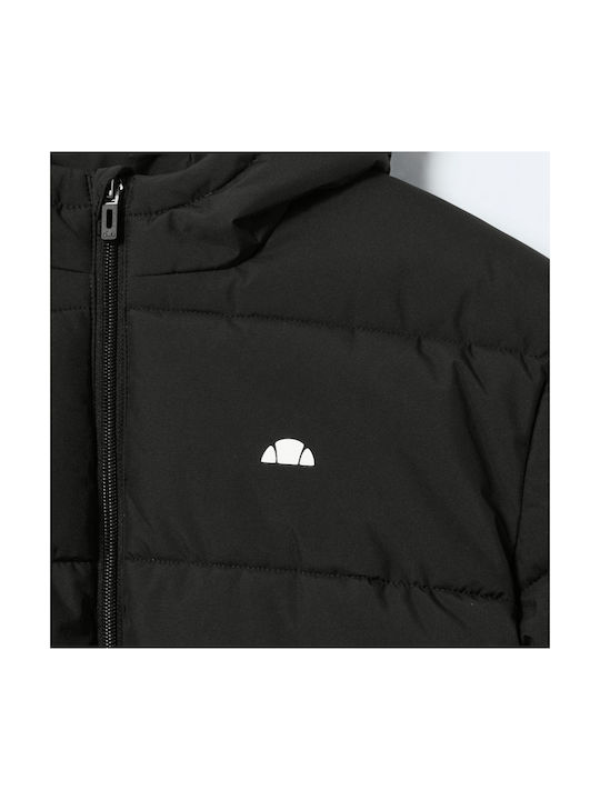 Kinder Steppjacke mit Futter & Kapuze Black