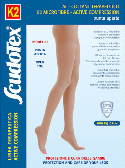 Scudotex Чорапогащник 23-32 мм рт. ст Черен