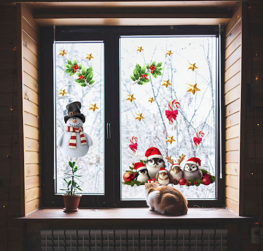 Decowalls Weihnachtsaufkleber Fenster Kinder Weihnachtsdekorationen Weihnachten