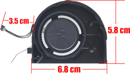 Ανεμιστηράκι Laptop Cpu Cooling Fan Lenovo Thinkpad P1 Gen 4 20y3 20y4 X1 Extreme Gen 4 20y5 20y6 Rtx A2000/t1200 Eg75071s1-c140-s9a Pekrtxcpu B6757bfhsf2200tn 5h41d34321 5h41d34322 6pin Κωδ.80913