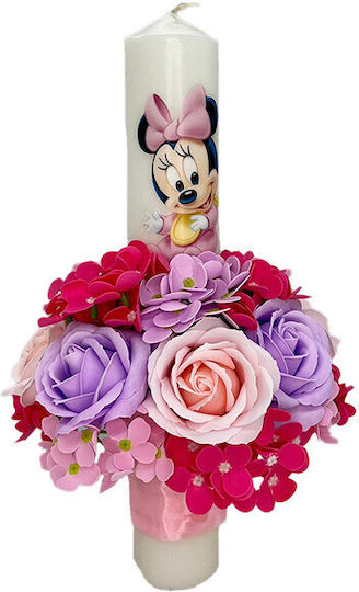 Velve Lumânare de Botez cu tema Minnie