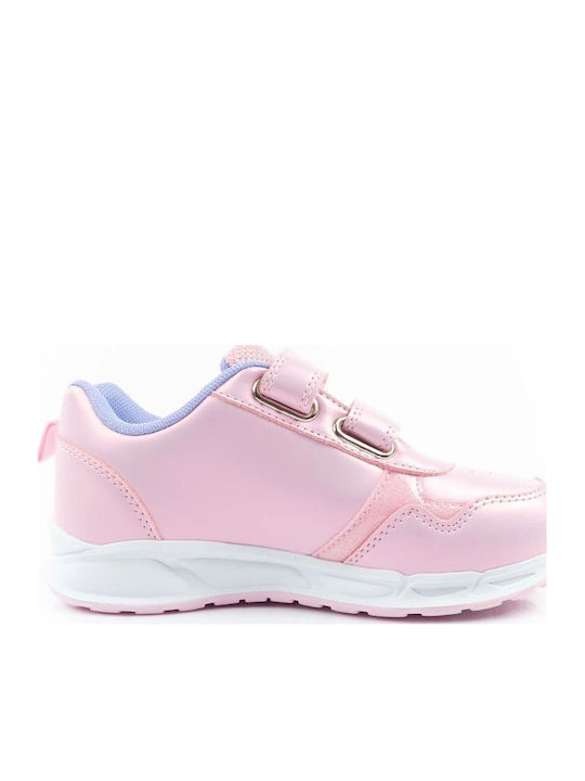Παιδικά Sneakers με Σκρατς & Φωτάκια Ροζ
