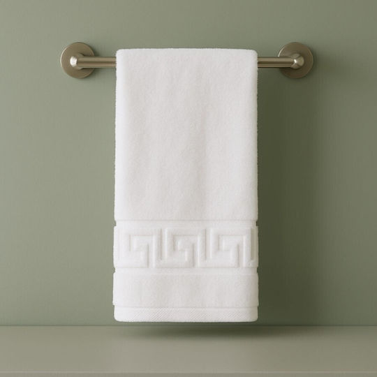 Set 6 Prosoape De Hotel Pentru Față 90x50cm Albe Greutate 500gsm