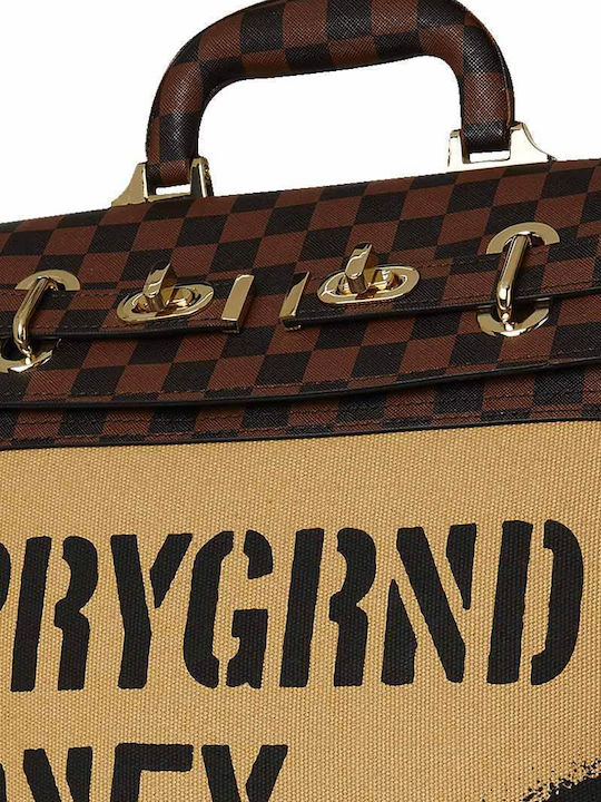 Sprayground Money Schulranzen Schulter Braun