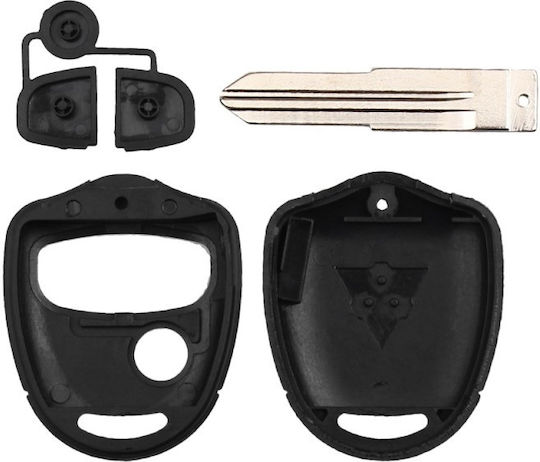 Husă Cheie Auto Compatibilă Mitsubishi Lancer Grandis Outlander Evo Colt Mirage 3 Butoane Lamă Stânga