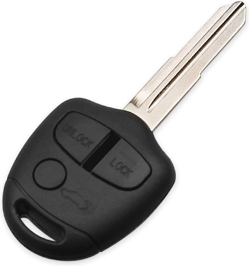 Husă Cheie Auto Compatibilă Mitsubishi Lancer Grandis Outlander Evo Colt Mirage 3 Butoane Lamă Stânga