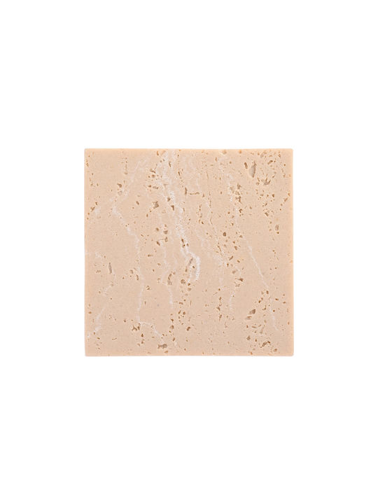 Estia Stone Coaster with Stand Beige 10x10cm 4 Pieces