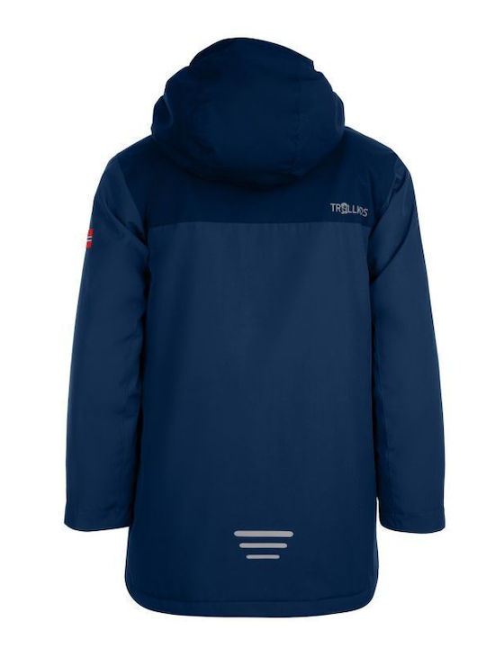 Wasserdicht Kinder Freizeitjacke Winddicht mit Kapuze Navy Blue