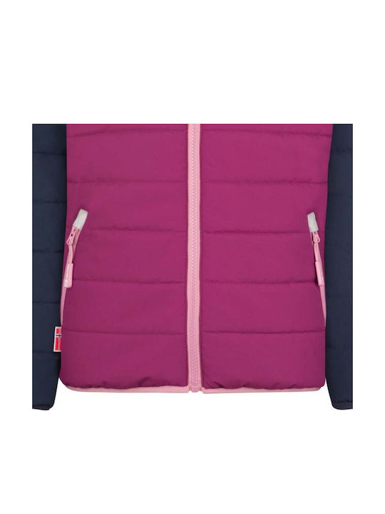 Wasserdicht Kinder Freizeitjacke mit Kapuze Pink