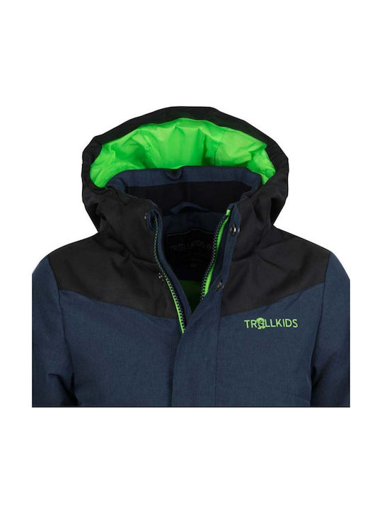 Wasserdicht Kinder Freizeitjacke Winddicht mit Kapuze Navy Blue