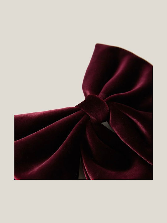 Handmade Christmas Velvet Burgundy Bow L 70*90cm