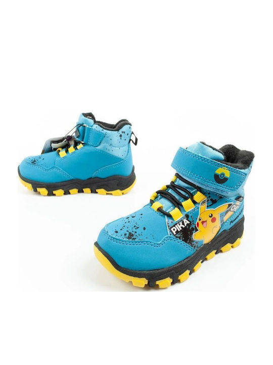 Kids Snow Boots with Velcro Blue