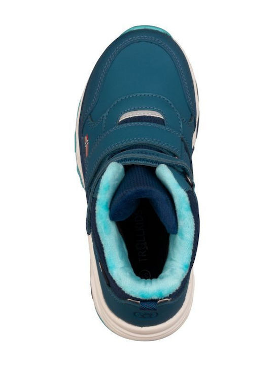 Kids Snow Boots with Velcro Blue