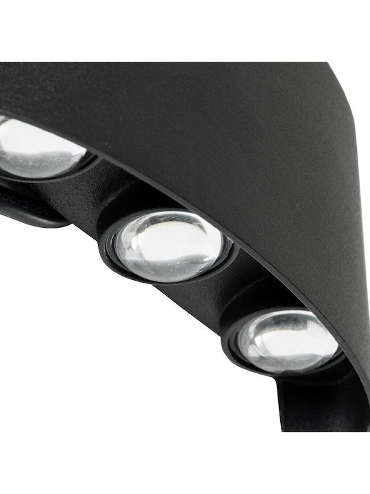 kelvo SIXOAD Wandmontierte Außenbeleuchtung LED IP65 18W mit Natürliches Weiß Licht 17x4x8cm