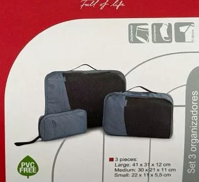 Gabol Organizator auto Blue 3buc