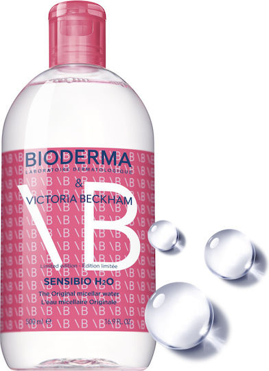 Bioderma & Victoria Beckham Sensibio H2o Limited Edition Apă micelară Îndepărtare Machiaj Față & Ochi 500ml