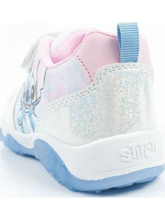 Παιδικά Sneakers με Σκρατς & Φωτάκια Λευκά