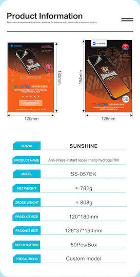 Sunshine Hydrogel Matt Displayschutzfolie (Galaxy A73)